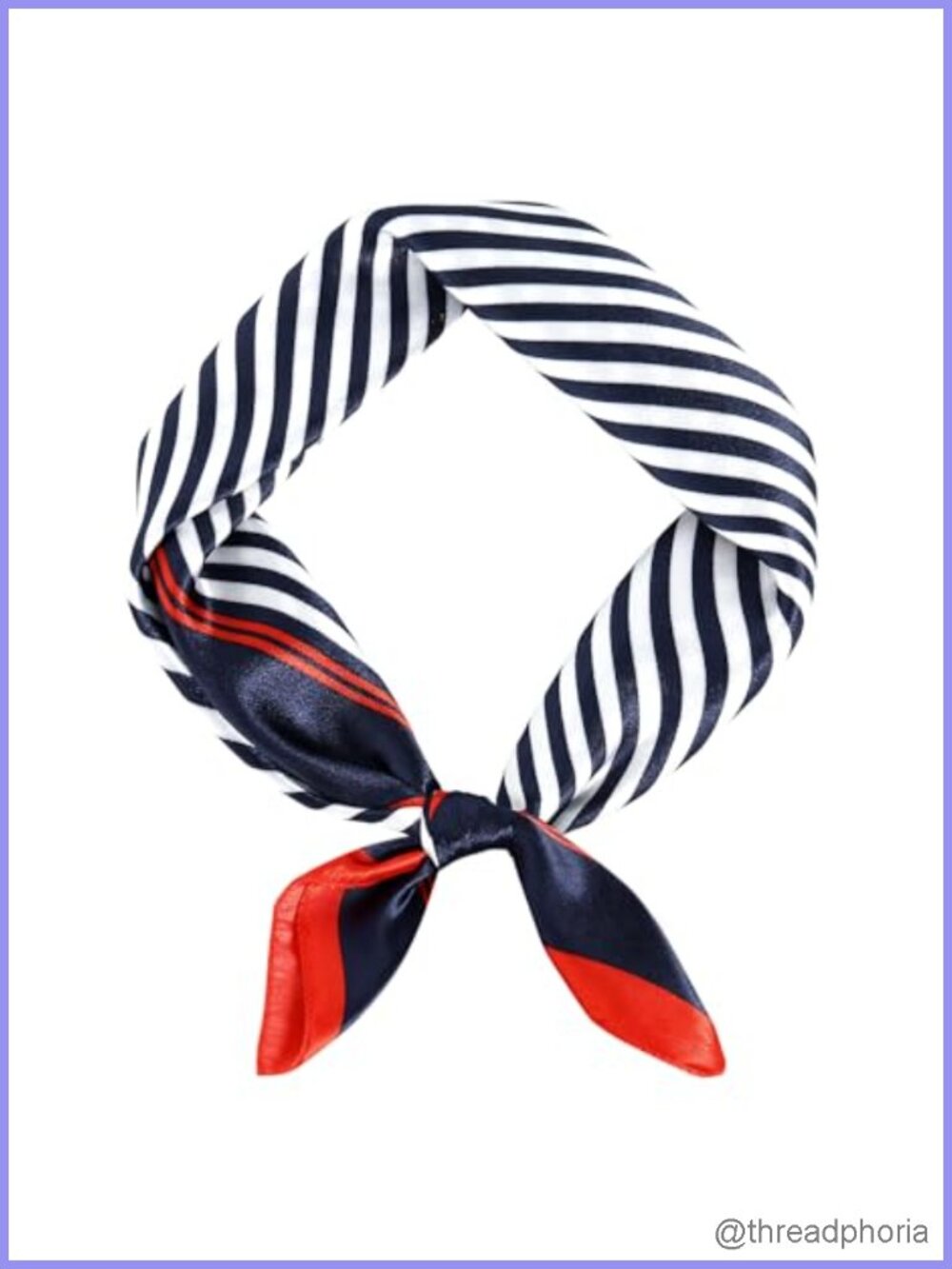 19" Square Neck Scarf Silk Feel Polyester Ascot Tie Headband